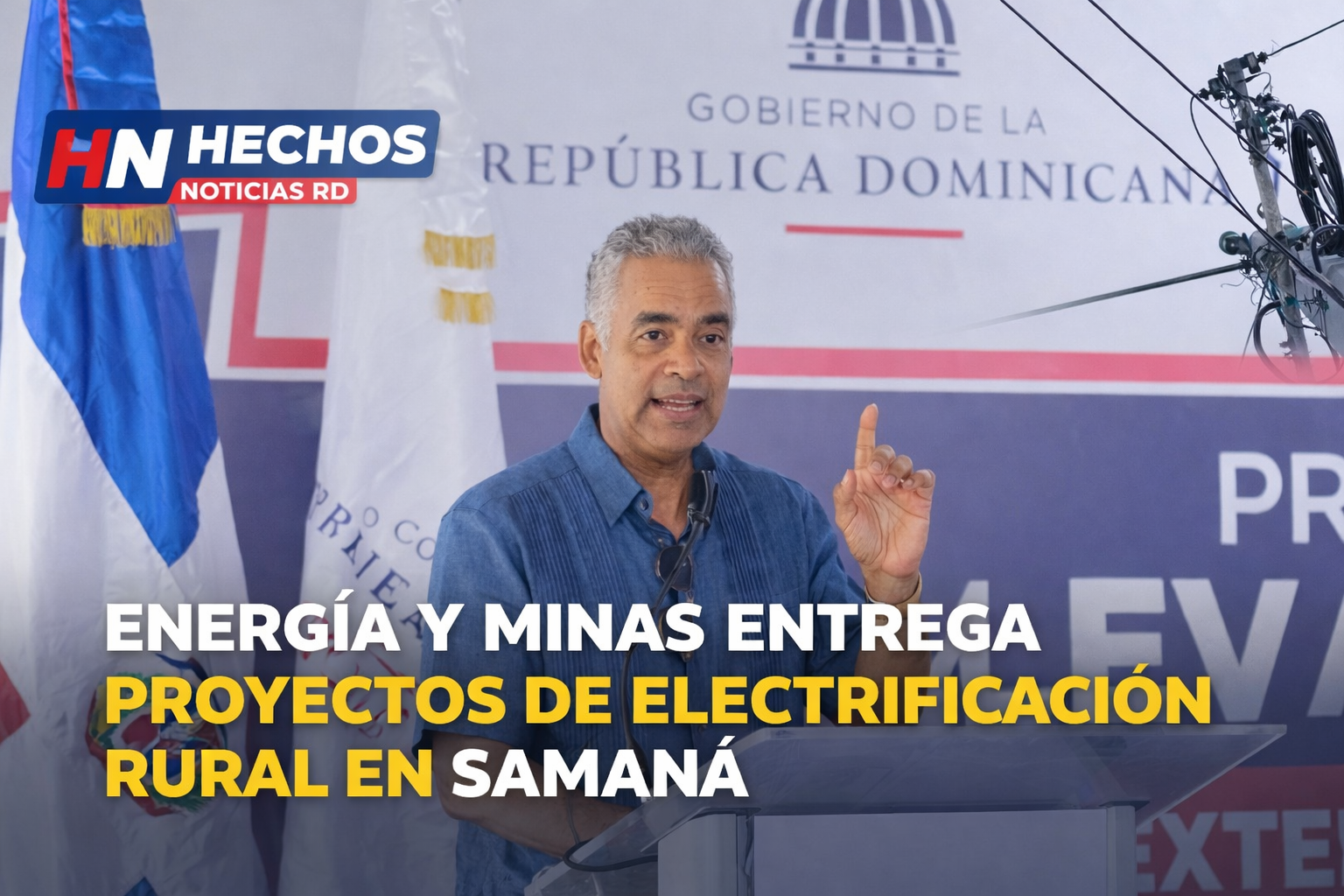Energía y Minas entrega cuatro proyectos de electrificación rural en Samaná que benefician a 179 hogares