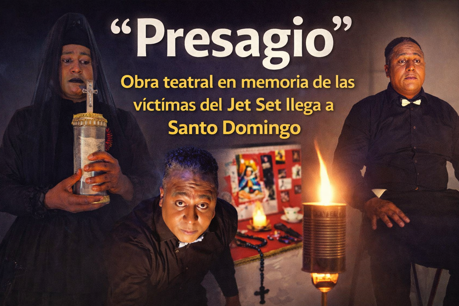 “Presagio”, obra teatral que honra la memoria de las víctimas del Jet Set, llega a escena en Santo Domingo