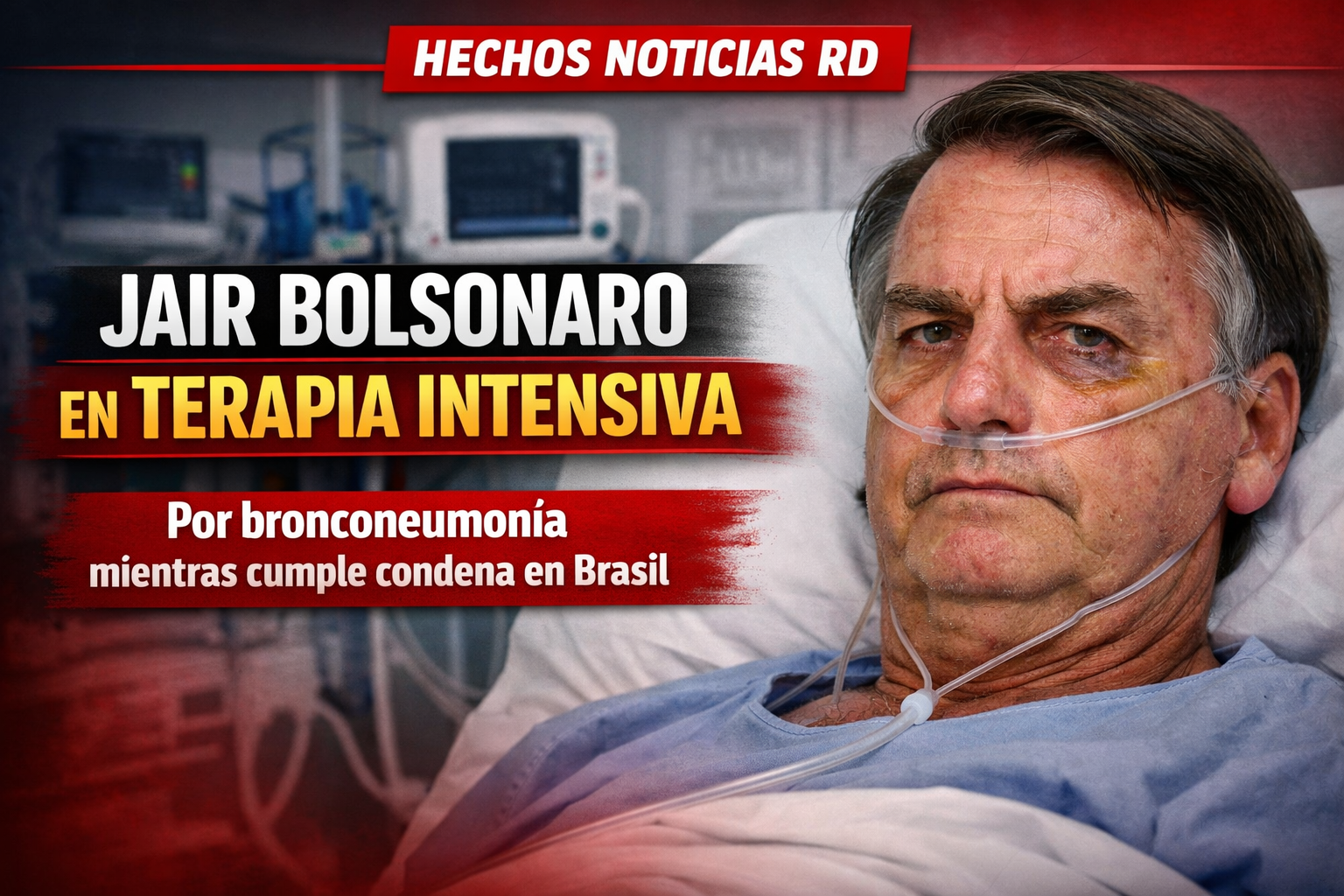 Bolsonaro en estado delicado: exmandatario brasileño es llevado a cuidados intensivos