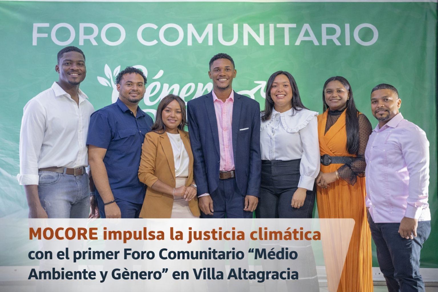 MOCORE impulsa la justicia climática con el primer Foro Comunitario “Medio Ambiente y Género” en Villa Altagracia