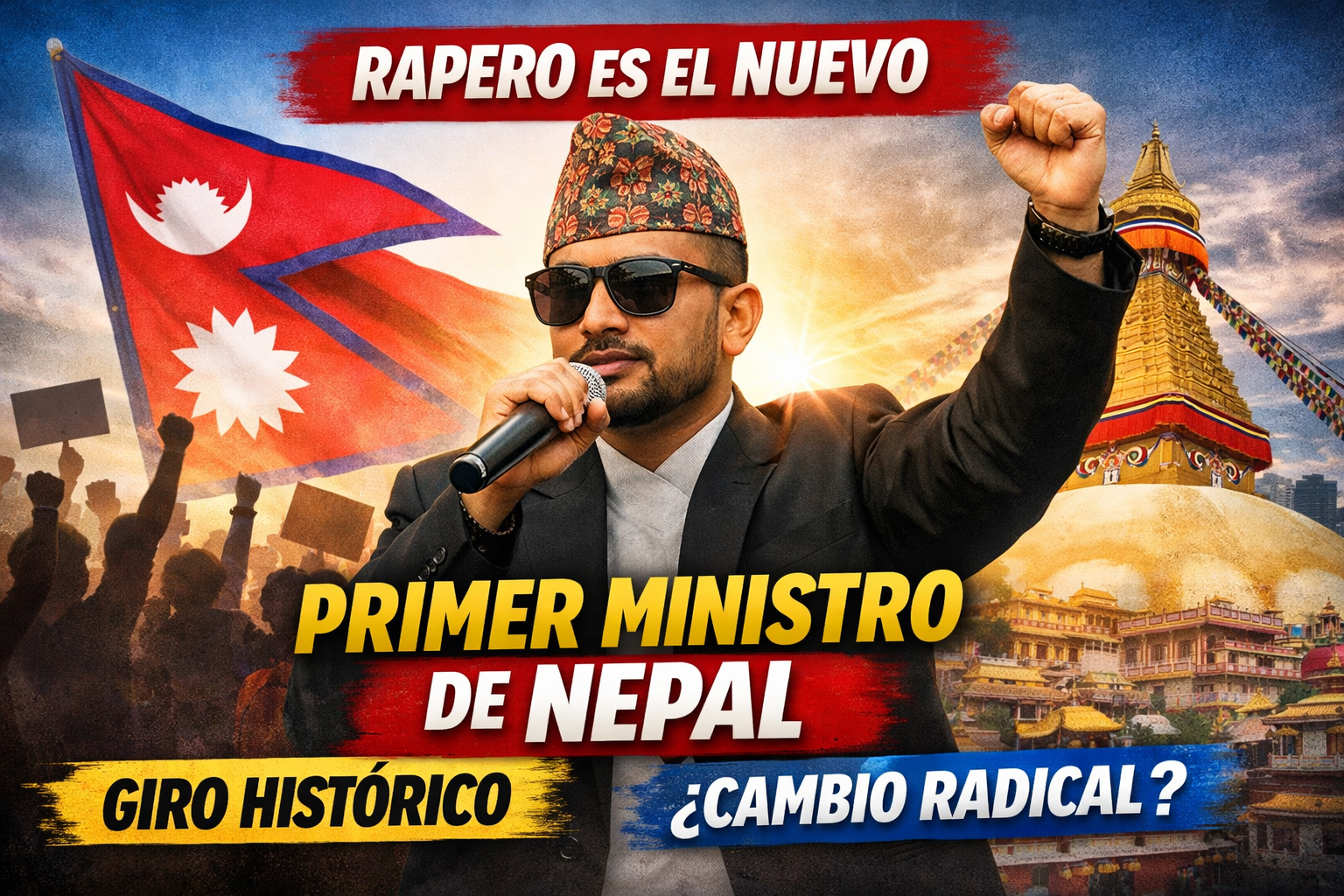 Rapero asume como primer ministro de Nepal y marca un giro histórico en la política del país