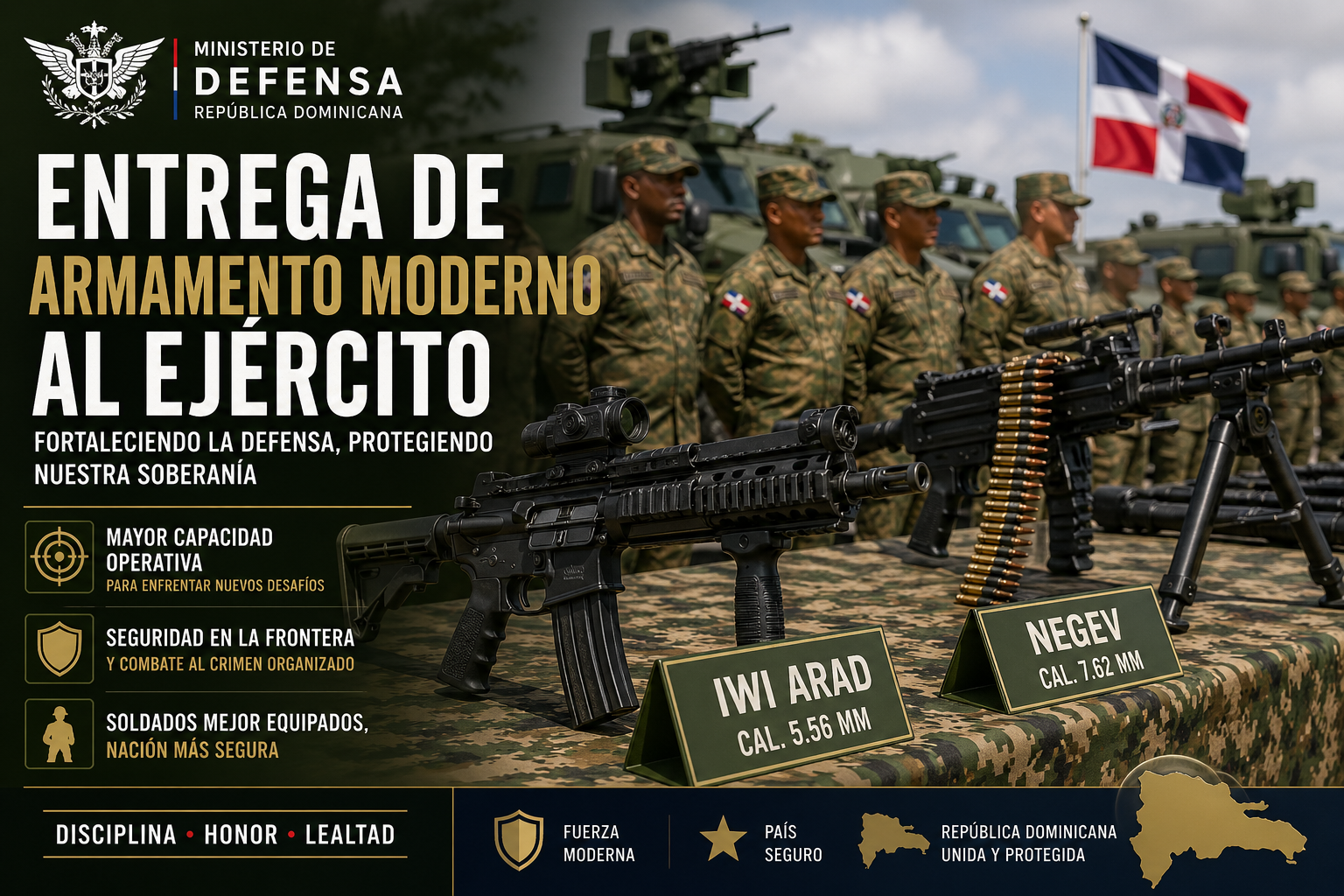 Ejército Dominicano Refuerza su Capacidad Operativa con Moderno Arsenal