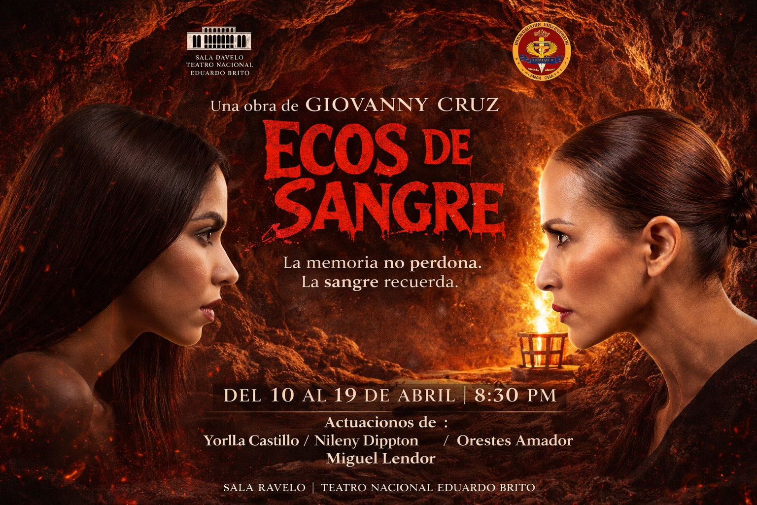 El poderoso mensaje de “Ecos de Sangre", llega a la Sala Ravelo del Teatro Nacional