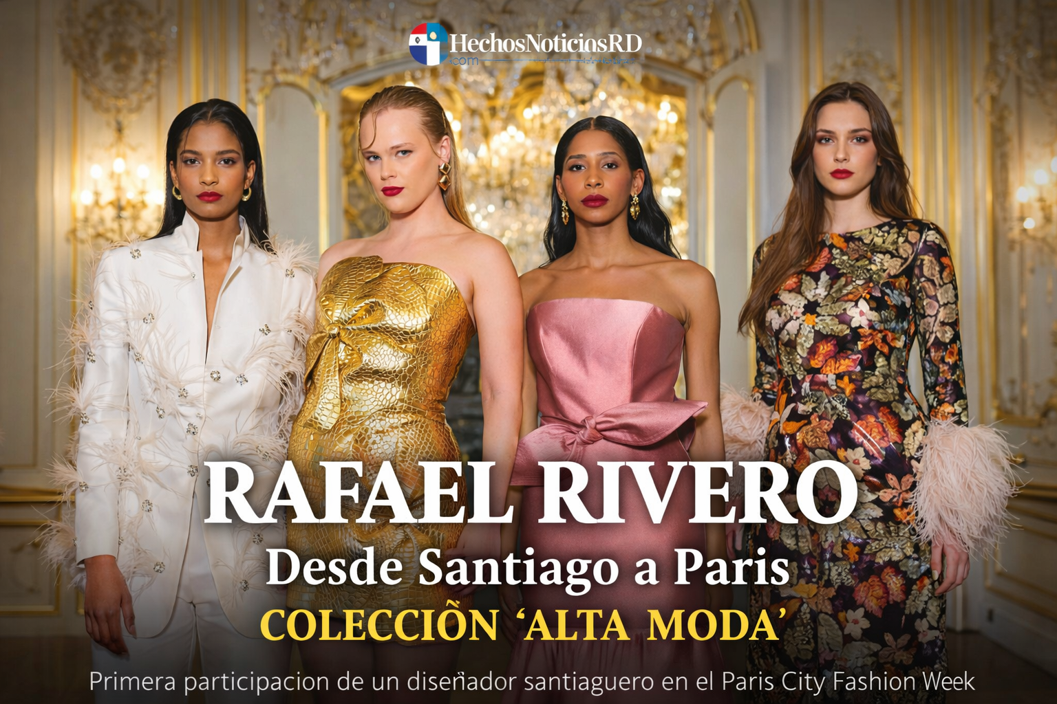 Rafael Rivero lleva el talento dominicano a París con su colección “Alta Moda”