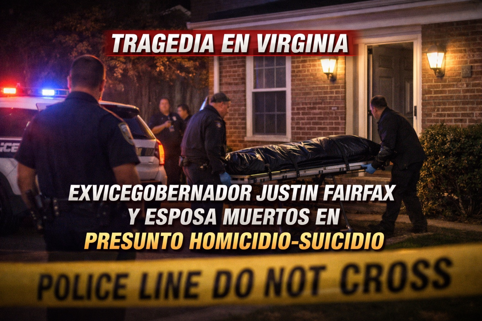 Tragedia en Virginia: exvicegobernador Justin Fairfax muere junto a su esposa en presunto homicidio-suicidio