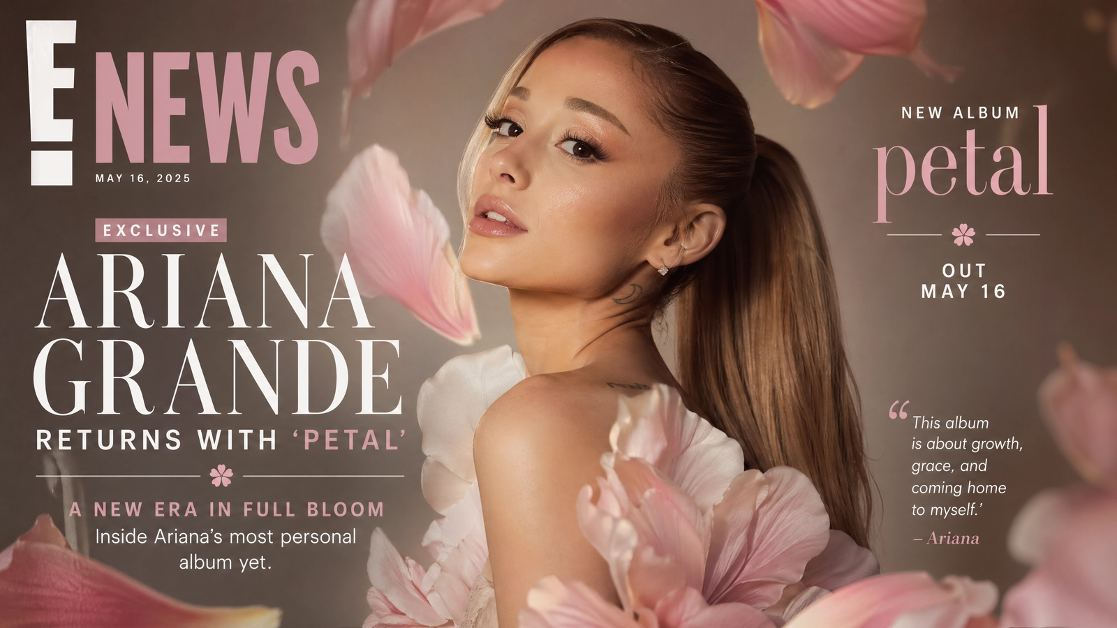 Ariana Grande Anuncia la Fecha de Lanzamiento de su Nuevo Álbum: ‘Petal’