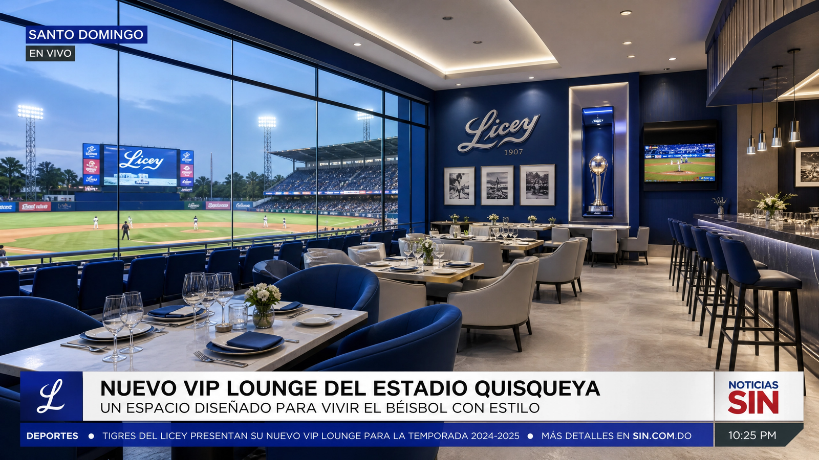 Tigres del Licey anuncian moderna remodelación del Estadio Quisqueya con zona VIP y restaurante