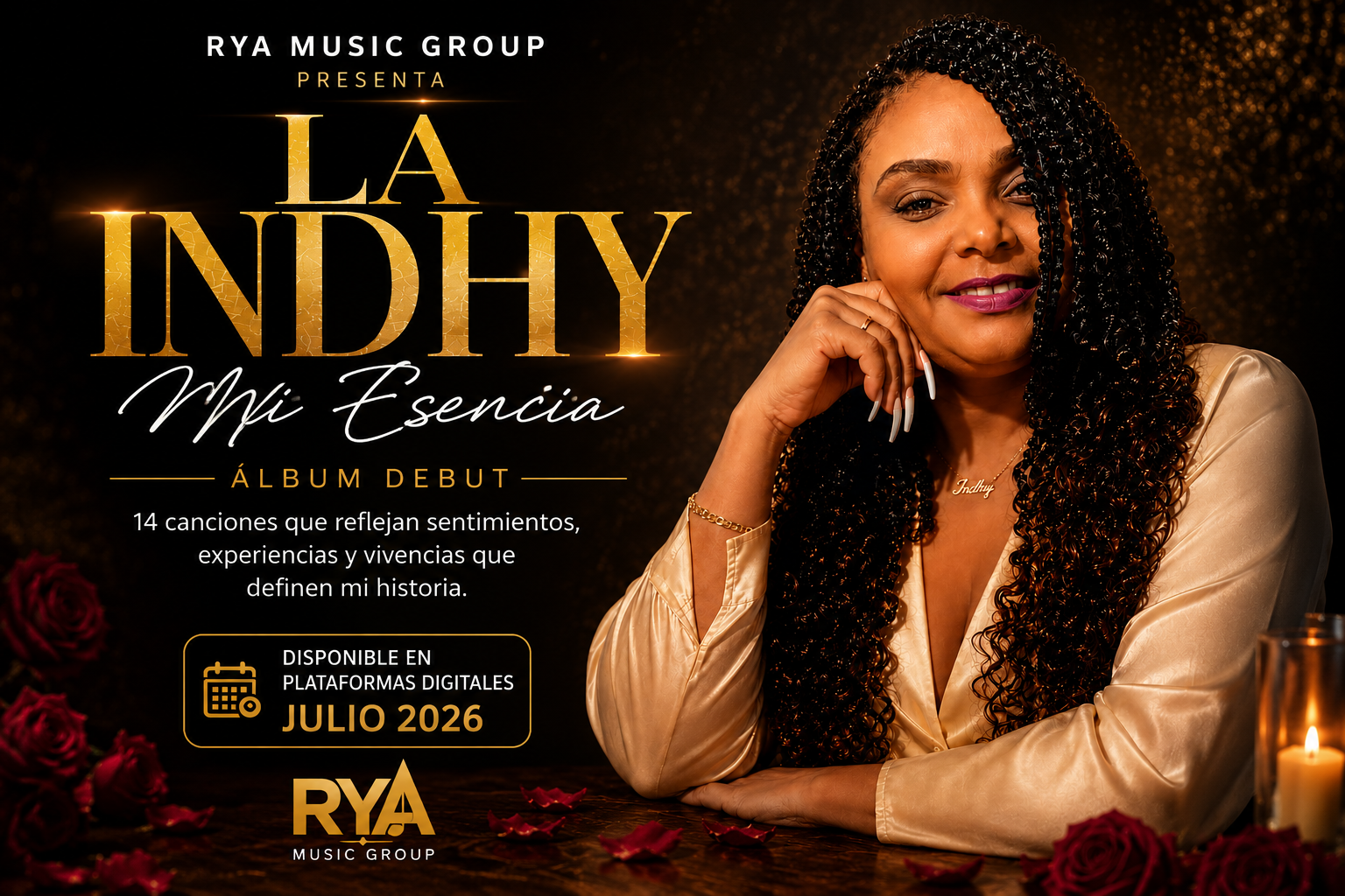 La Indhy lanzará “Mi Esencia”, su primer álbum de bachata bajo RYA Music Group