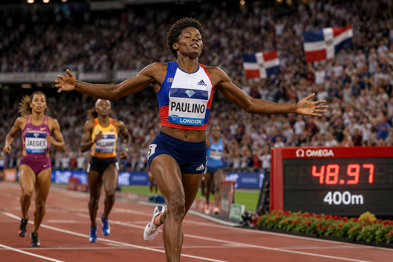 Marileidy Paulino conquista su cuarta victoria consecutiva en la Liga Diamante y reafirma su dominio mundial
