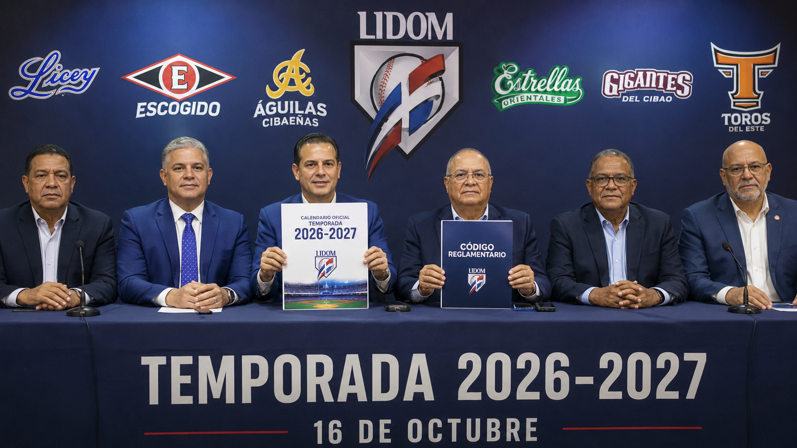 LIDOM aprueba calendario de la temporada 2026-2027 y presenta histórico Código Reglamentario