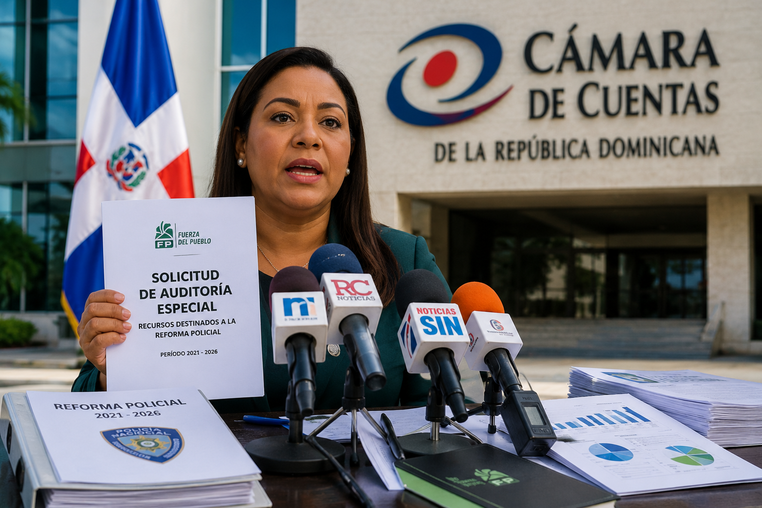 Fuerza del Pueblo solicita auditoría a los recursos destinados a la reforma policial