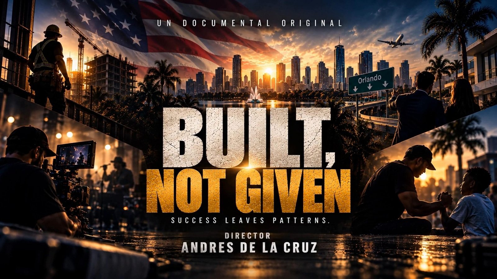 Andrés de la Cruz estrena en Florida “BUILT, NOT GIVEN”, un documental sobre persistencia y nuevos comienzos en Estados Unidos