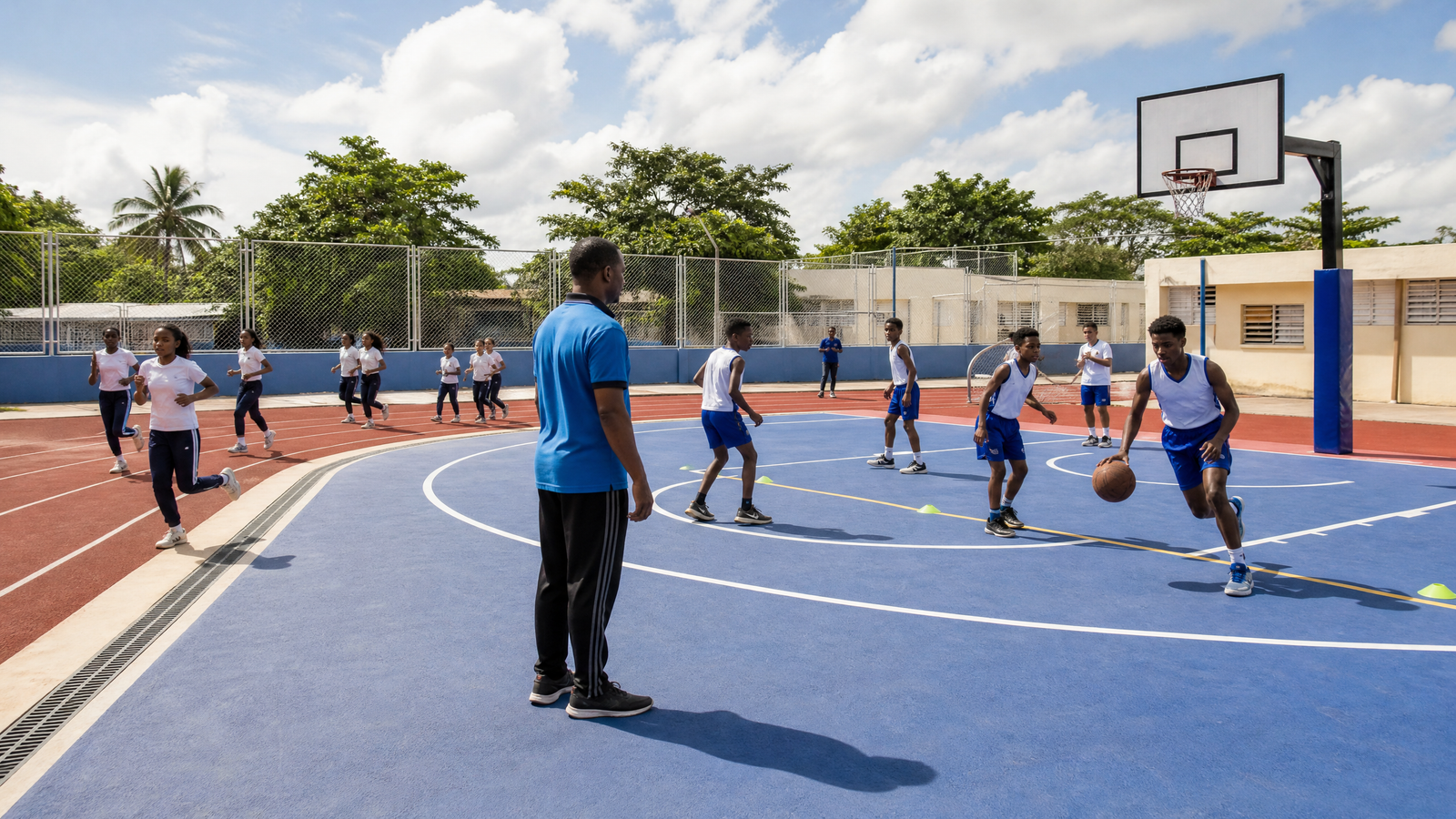 INEFI fortalece el deporte escolar con utilería y canchas renovadas en 30 centros