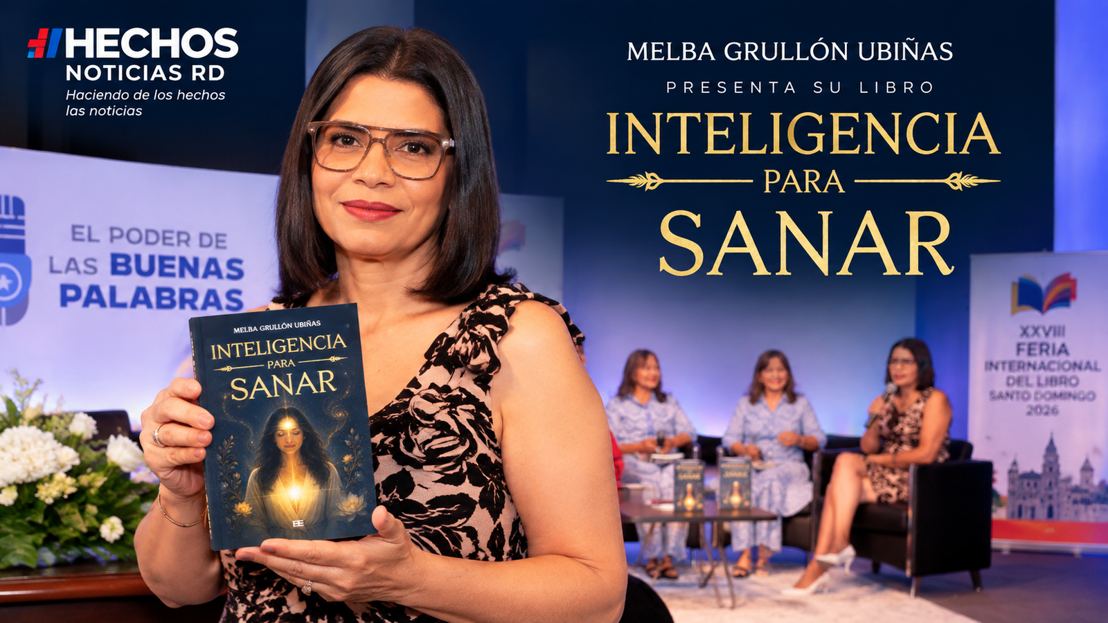Melba Grullón presenta su libro “Inteligencia para Sanar” durante la Feria Internacional del Libro Santo Domingo 2026